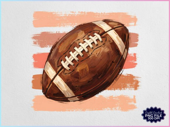 Download Preppy Textured Football PNG - Football png Collection