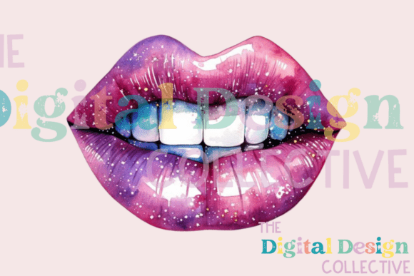 Download Glitter Lips Clipart Sublimation Png - Glitter lips clipart Collection