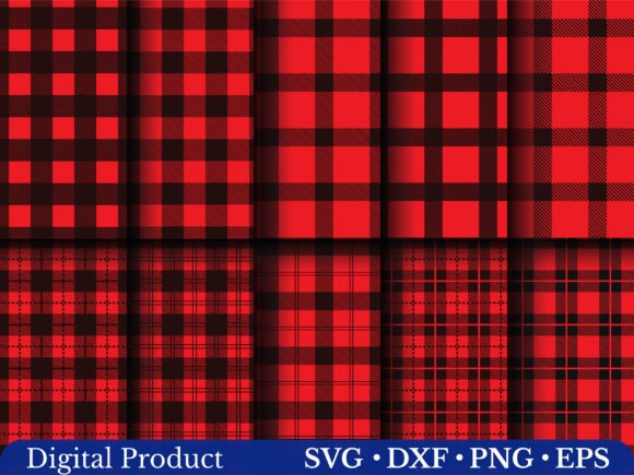Download Buffalo Plaid SVG Pattern Set - Buffalo plaid Collection