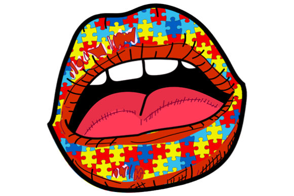 Download Autism Lips Sublimation Design - Lips sublimation Collection